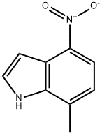 7-甲基-4-硝基-1H-吲哚,10553-07-8,结构式