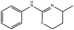 N-(4-METHYLTETRAHYDRO-1,3-THIAZIN-2-YLIDENE)ANILINE,10554-34-4,结构式