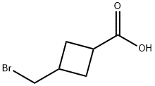 3-(bromomethyl)cyclobutanecarboxylic acid Struktur