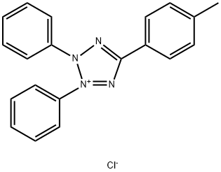 2,3-ジフェニル-5-(p-トリル)テトラゾリウム クロリド 化学構造式
