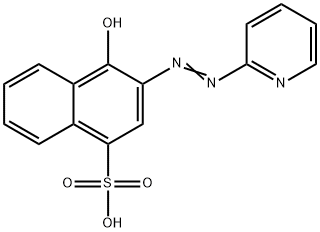 4-hydroxy-3-(2-pyridylazo)naphthalenesulphonic acid Structure