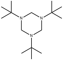 ヘキサヒドロ-1,3,5-トリ-tert-ブチル-1,3,5-トリアジン 化学構造式