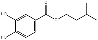 Benzoic acid, 3,4-dihydroxy-, 3-Methylbutyl ester 化学構造式
