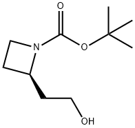 (2R)-2-(2-羟基乙基)-1-氮杂环丁烷羧酸叔丁酯,1056166-09-6,结构式