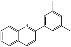 2-(3,5-ジメチルフェニル)キノリン 化学構造式
