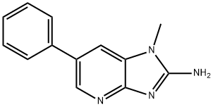 2-氨基-1-甲基-6-苯基咪唑[4,5-b]吡啶 结构式