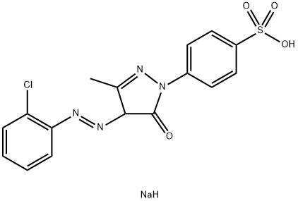 sodium 4-[4-[(2-chlorophenyl)azo]-4,5-dihydro-3-methyl-5-oxo-1H-pyrazol-1-yl]benzenesulphonate