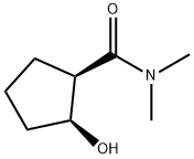 Cyclopentanecarboxamide, 2-hydroxy-N,N-dimethyl-, cis- (9CI) Structure