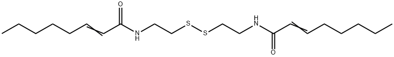 bis(2-(2-octenoylamino)ethyl)disulfide 化学構造式