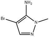 3-氨基-4-溴-2-甲基吡唑, 105675-85-2, 结构式