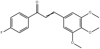 1-(4-FLUOROPHENYL)-3-(3,4,5-TRIMETHOXYPHENYL)PROP-2-EN-1-ONE, 105686-90-6, 结构式