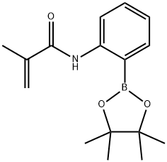 N-(2-(4,4,5,5-Tetramethyl-1,3,2-dioxaborolan-2-
N-(2-(4,4,5,5-Tetramethyl-1,3,2-dioxaborolan-2-yl)phenyl)methacrylamide Structure