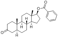 Androstanolone 17-benzoate Struktur