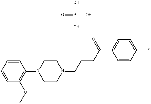 4'-fluoro-4-[4-(o-methoxyphenyl)piperazin-1-yl]butyrophenone dihydrogen phosphate ,1057-86-9,结构式