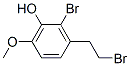 2-BROMO-3-(2-BROMOETHYL)-6-METHOXYPHENOL 结构式