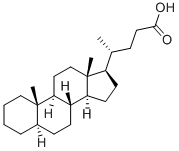 5Α-胆酸-3-Α-醇-6-酮, 10573-17-8, 结构式