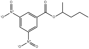 Benzoic acid, 3,5-dinitro-, 1-Methylbutyl ester 结构式