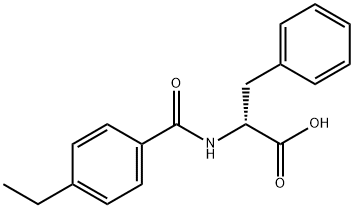 N-(4-ethylbenzoyl)phenylalanine Struktur