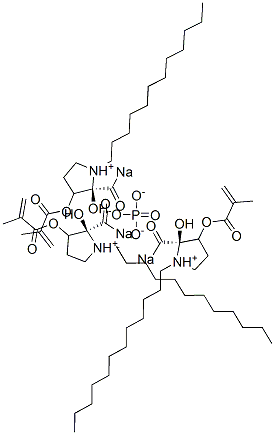 Phosphoric acid dodecyl 2-hydroxy-3-methacryloyloxypropyl(sodium) salt Struktur