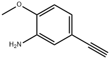5-乙炔-2-甲氧基苯胺,105752-19-0,结构式