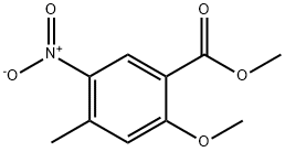 Methyl 2-Methoxy-4-Methyl-5-nitrobenzoate Struktur