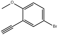 Benzene, 4-broMo-2-ethynyl-1-Methoxy- Struktur