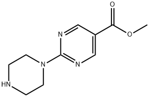 Methyl 2-(piperazin-1-yl)pyriMidine-5-carboxylate Structure