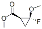 Cyclopropanecarboxylic acid, 2-fluoro-2-methoxy-, methyl ester, cis- (9CI) Struktur