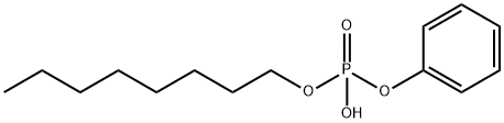 octyl phenyl hydrogen phosphate  Structure