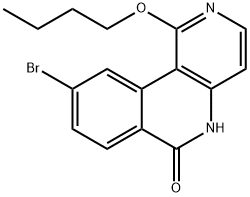 Benzo[c][1,6]naphthyridin-6(5H)-one, 9-broMo-1-butoxy- 化学構造式