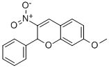 2H-1-BENZOPYRAN, 7-METHOXY-3-NITRO-2-PHENYL- Struktur