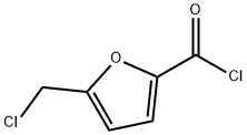 2-Furancarbonyl chloride, 5-(chloromethyl)- (9CI) 化学構造式