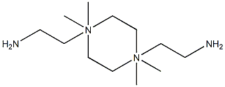 N,N,N',N'-tetramethylpiperazine-1,4-diethylamine Structure