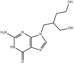 9-(4-hydroxy-2-(hydroxymethyl)butyl)guanine Structure