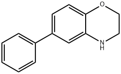 6-Phenyl-3,4-dihydro-2H-benzo[1,4]oxazine Struktur