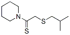 Piperidine,  1-[2-[(2-methylpropyl)thio]-1-thioxoethyl]-  (9CI) Structure