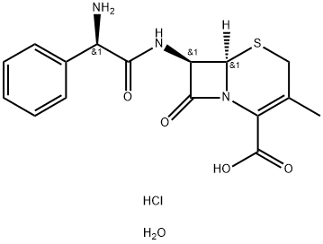 Cephalexin monohydrochloride Structure