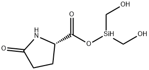 L-Proline, 5-oxo-, dihydroxymethylsilyl ester Structure