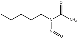 N-ニトロソ-N-アミル尿素 化学構造式