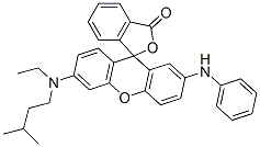 2'-Anilino-6'-(N-ethyl-N-isopentylamino)spiro[phthalide-3,9'-[9H]xanthene] Structure