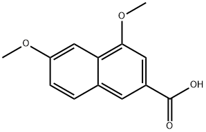 2-Naphthalenecarboxylic acid, 4,6-diMethoxy-,105901-89-1,结构式