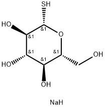 Β-D-硫代葡萄糖钠盐,10593-29-0,结构式