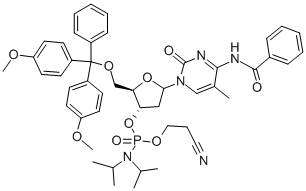 5'-O-(4,4'-DIMETHOXYTRITYL)-5-METHYL-N4-BENZOYL-2'-DEOXYCYTIDINE-3'-(2-CYANOETHYL-N,N-DIISOPROPYL)PHOSPHORAMIDITE|Bz-5-ME-2'-脱氧胞苷亚磷酰胺单体