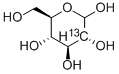 D-葡萄糖-2-13C 结构式