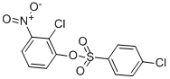 Benzenesulfonic acid, p-chloro-, 2-chloro-3-nitrophenyl ester Structure