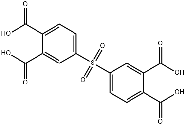 4,4'-スルホニルビス(1,2-ベンゼンジカルボン酸) 化学構造式