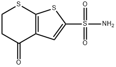 5,6-DIHYDRO-4-OXO-4H-THIENO[2,3-B]THIINE-2-SULFONAMIDE 结构式