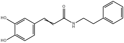 2-PropenaMide, 3-(3,4-dihydroxyphenyl)-N-(2-phenylethyl)-,105955-01-9,结构式
