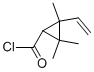 Cyclopropanecarbonyl chloride, 2-ethenyl-2,3,3-trimethyl- (9CI) Struktur