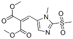 [[1-Methyl-2-(methylsulfonyl)-1H-imidazol-5-yl]methylene]propanedioic acid dimethyl ester Structure